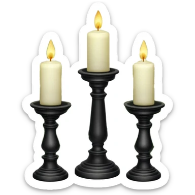 Aesthetic scenic beautiful gorgeous pretty elegant sparkly shiny scene of Candles, flowers, marble pedestals, lush vines, ferns, scenic aesthetic scenery sticker