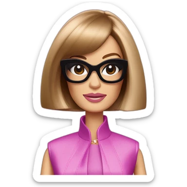 Anna wintour is a Barbie doll sticker