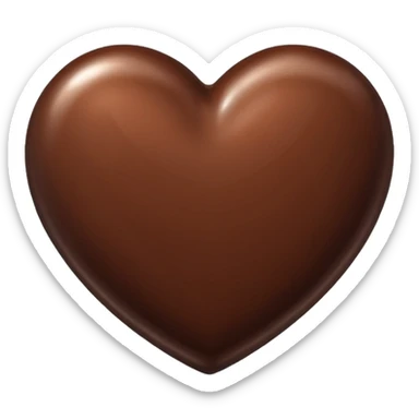 chocolate heart emoji sticker