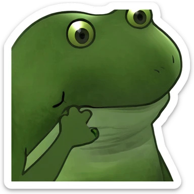 cat bufo frog meme style sticker