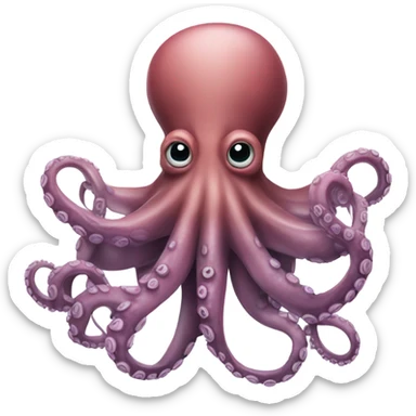 Octopus with eight boots on its tentacles  sticker