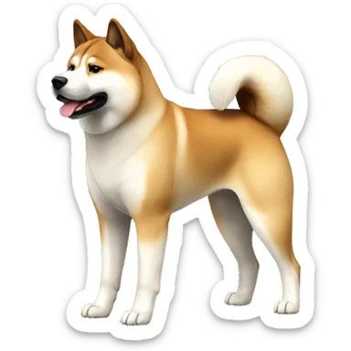 Akita Dog Breed Full Body sticker