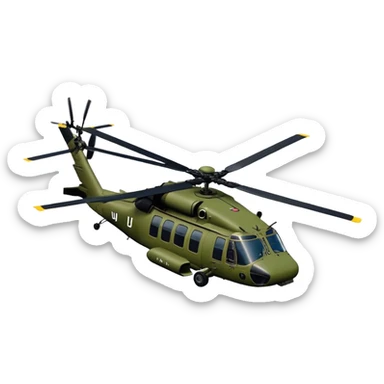 Sikorsky UH-60 Black Hawk - Sikorsky (Model Year: 2022) (Iconic colour: Olive green) sticker