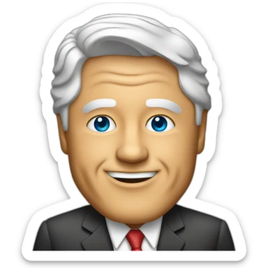 bill clinton with rainbow flag sticker