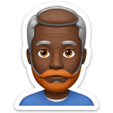 my dad buts he is black and not old with a grey beard sticker