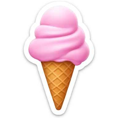 Ice cream pink sticker