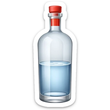 Bottle of vodka sticker