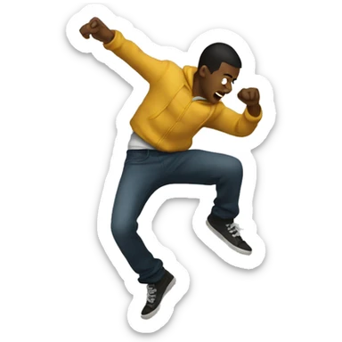 Guy krumping  sticker