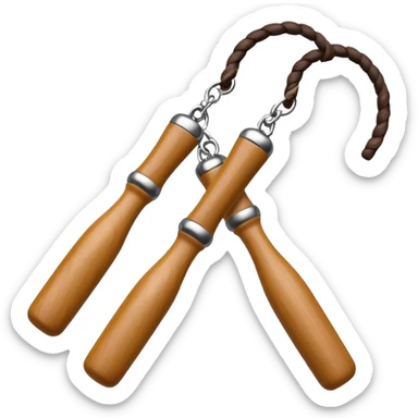 Nunchucks  sticker