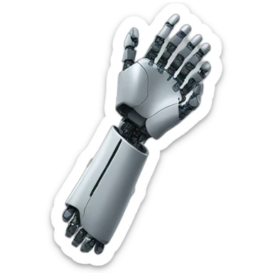 ROBOT SIDE VIEW Half-body Hand extended sticker