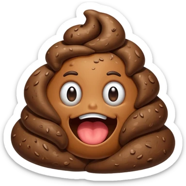 dance poop sticker