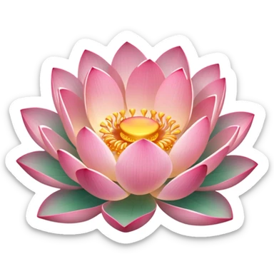 lotos emoji, a slight glow
acceptable сolors: #7da2d1 #F4EDE2 #AFC9E8 sticker