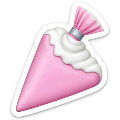 pink piping bag sticker