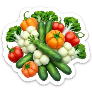 Pack of Frozen veggies mix sticker