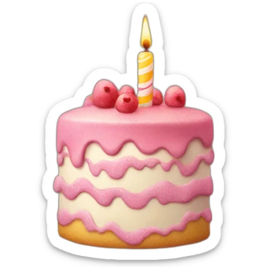 Happy birthday cake  sticker