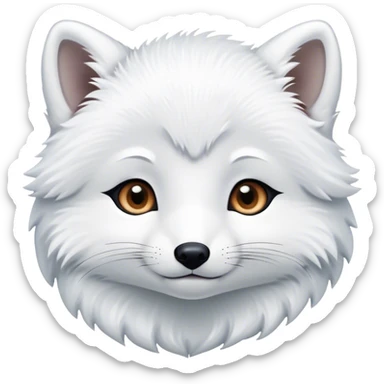 Baby arctic fox  sticker