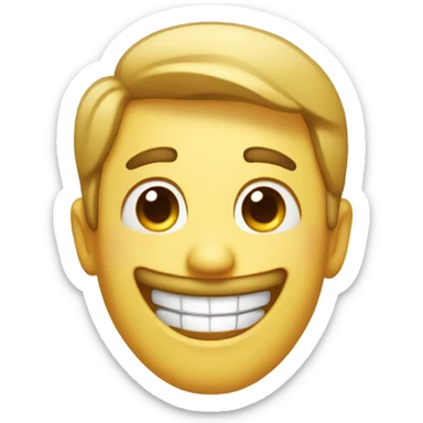 really happy high face sticker