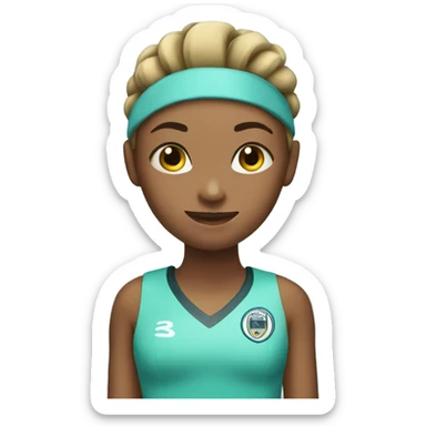 girl with goal list sticker