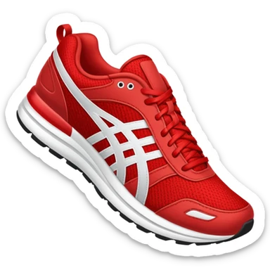 red Running Shoe sticker