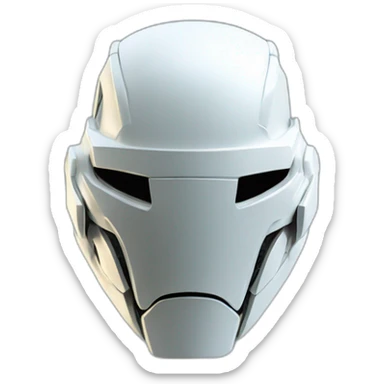 futuristic Phantom Infiltration armored Helmet ghost effect sticker