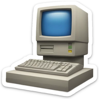 old computer sticker