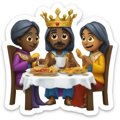 Los tres reyes magos comiendo Izzy sticker
