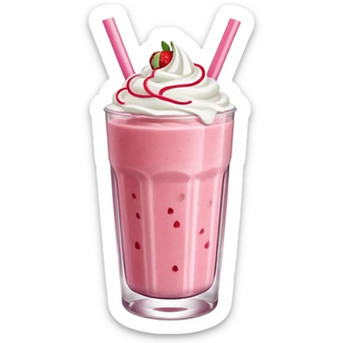 strawberry smoothie show sticker
