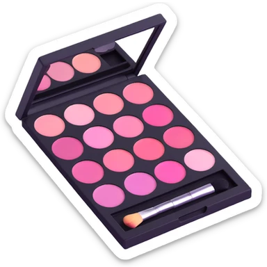 pink makeup palette sticker