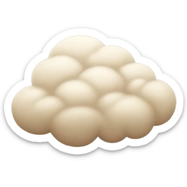 Beige cloud  sticker