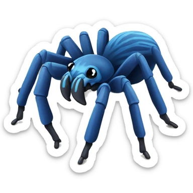 Blue tarantula ￼ sticker