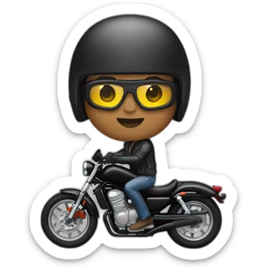 Biker with a black helmet on a Honda Rebel 1100 sticker