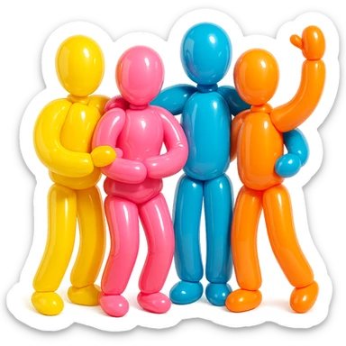 group of people sticker