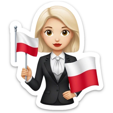 nationalist nationalist nationalist patriot patriot polish woman formal poland flag sticker