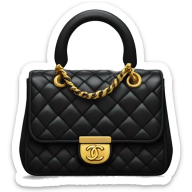 Black Chanel purse sticker