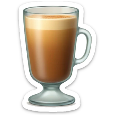 cup of chai in a glass sticker