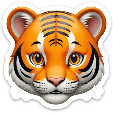 LSU tiger friendly pose sticker