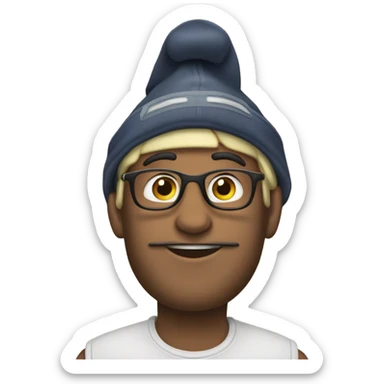 je dois avoir la peau noir avec un casquettes  sticker