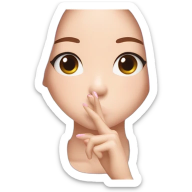 Jennie from blackpink kpop group blowing a kiss sticker