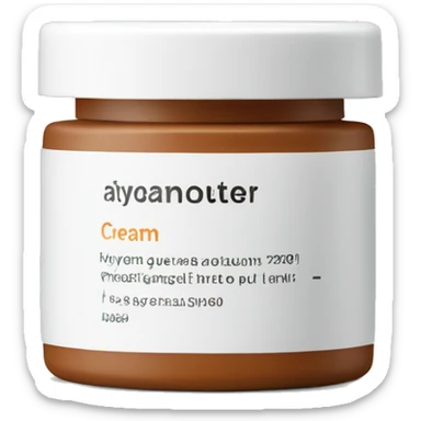 hydrating cream pot with label sticker