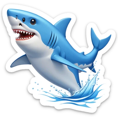 Tralalelo Tralala Shark with Blue Shoes sticker