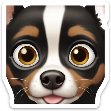 Beautifull Chihuahua black and brown  sticker