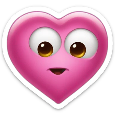 coeur avec des yeux sticker