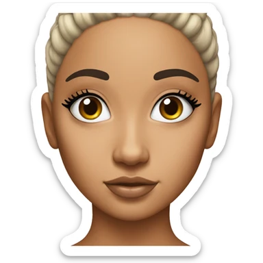 Ariana grande but if she had way to much sunburn  sticker