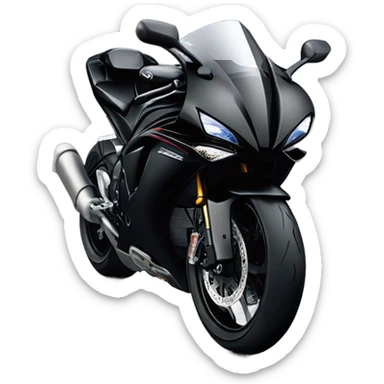 Yamaha r1 black  sticker