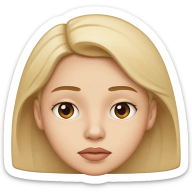 Una persona con el labio superior derecho inclinado sticker