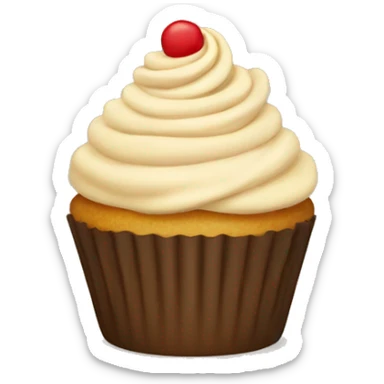 Beige cupcake  sticker