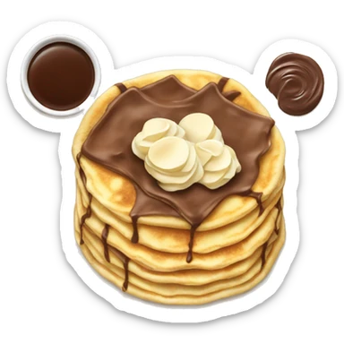 Crêpes with Nutella sticker