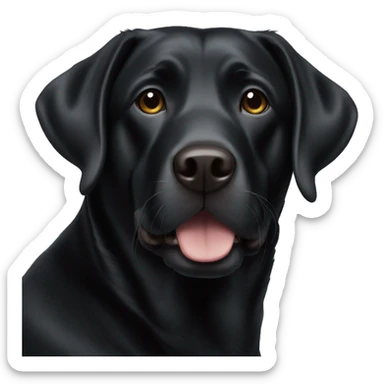 Black lab  sticker