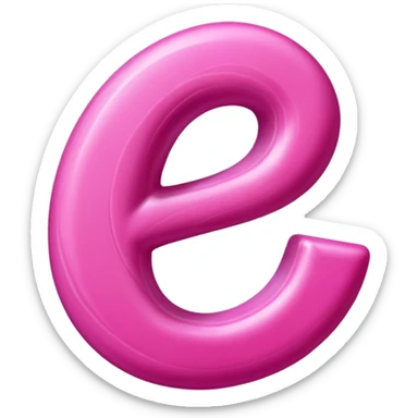 mix color pinks letter p sticker