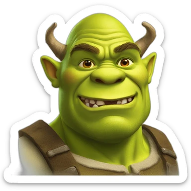shrek swamp ogre sticker